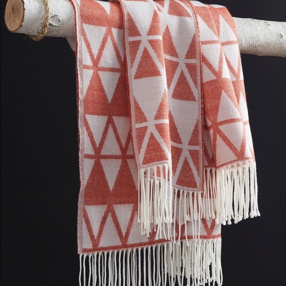 Noemi Orange Throw - Picture 1 of 4